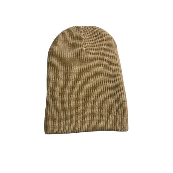 Tan/Cream Beanie Hat - Picture 2 of 2